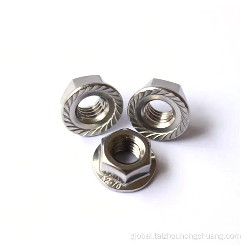 Stainless Steel Nutserts Hexagon Hex Flange Stainless Steel Nuts with Gasket Supplier